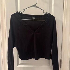 Wild Fable Black Crop Top